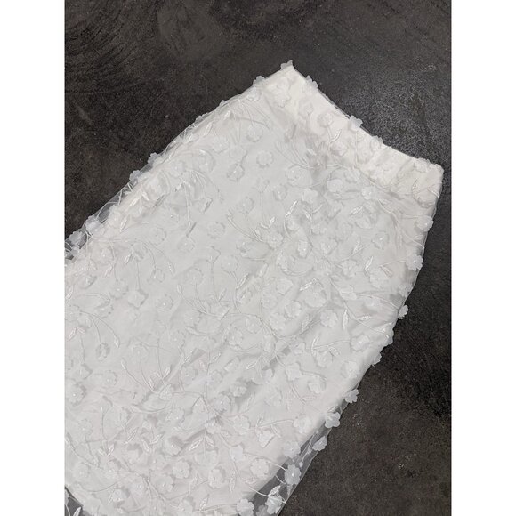 Marlies Grace Heather Skirt White Embellished Floral - Picture 8 of 11